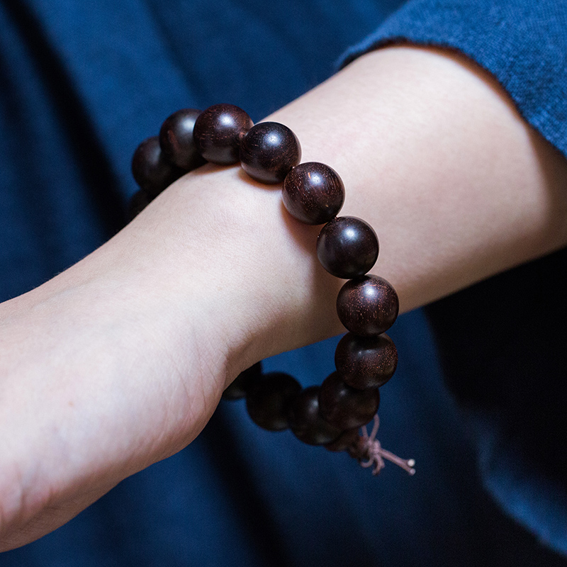 老料小叶紫檀手串手链单圈15mm