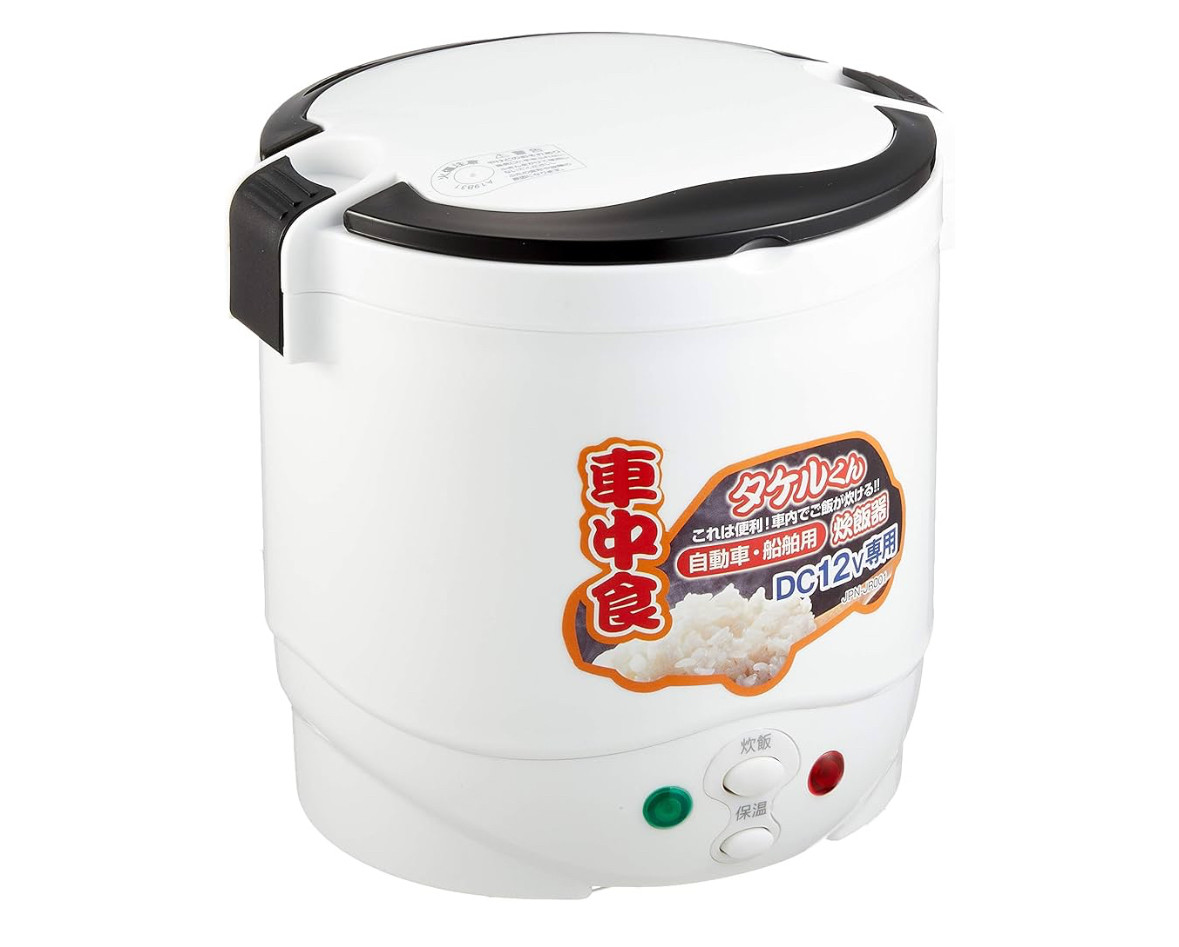 日本本土车载点烟器12V电饭煲野外户外蒸饭2-3人用