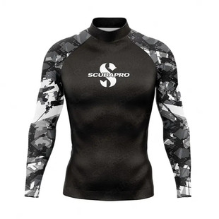 浆板男士速干UPF+50 潜水服沙滩防晒泳衣 长袖上衣冲浪速干运动