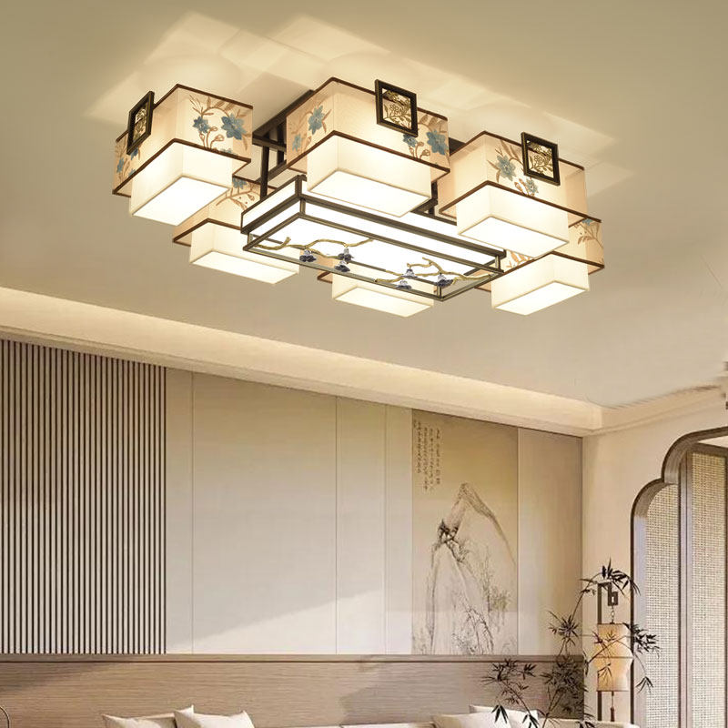 新中式吸顶灯客厅中国风复古卧室书房灯现代简约创意餐厅LED灯具,家装灯饰光源,客厅吸顶灯,淘宝优惠券,粉丝福利购,淘宝优惠卷