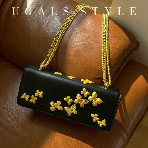 UGALS新中式国风蝴蝶托特小方包