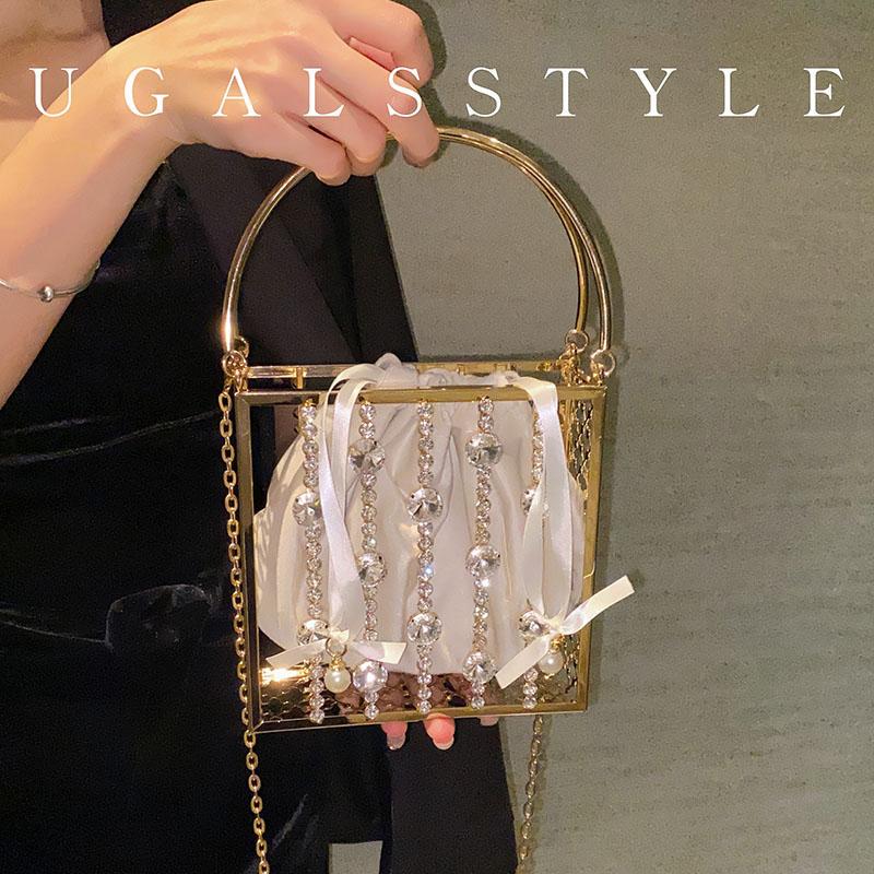 水桶包UGALS水晶金属菜篮子