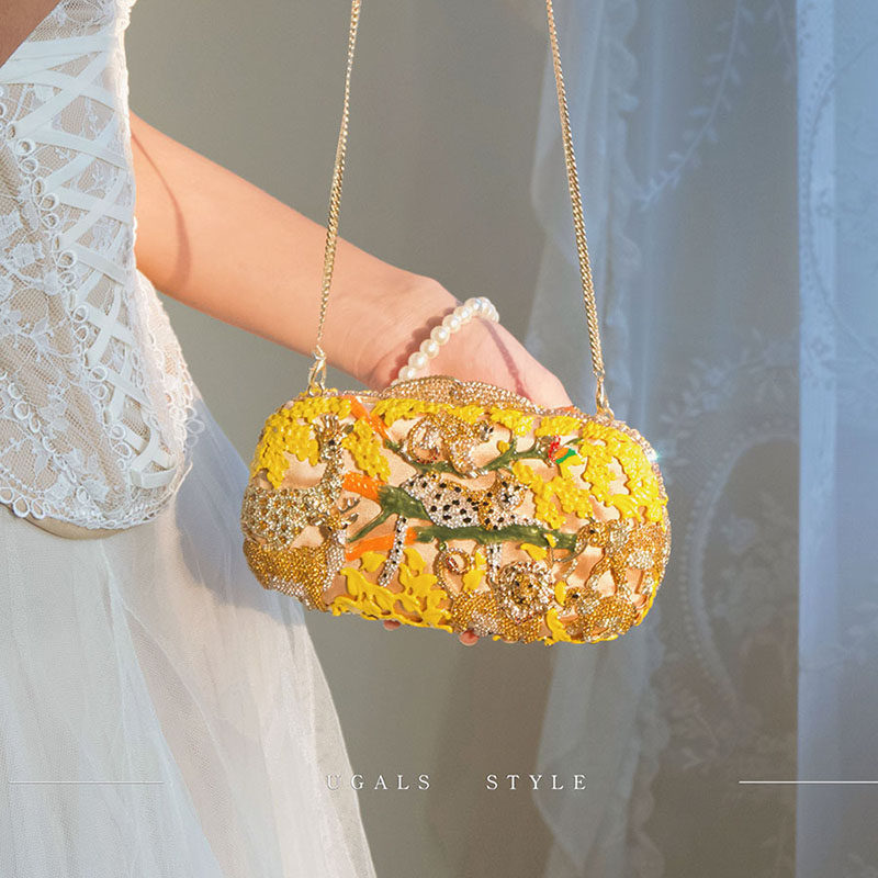 UGALS法式重工亮片花卉动物盒子轻奢晚宴名媛气质手机手拿斜挎包,箱包皮具/热销女包/男包,手拿包,淘宝优惠券,粉丝福利购,淘宝优惠卷