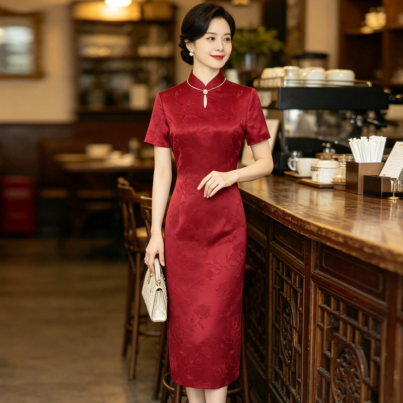 新中式宫廷风丈母娘高贵婚礼服