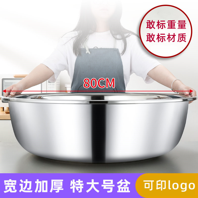 不锈钢大号食品可用加深加厚图片