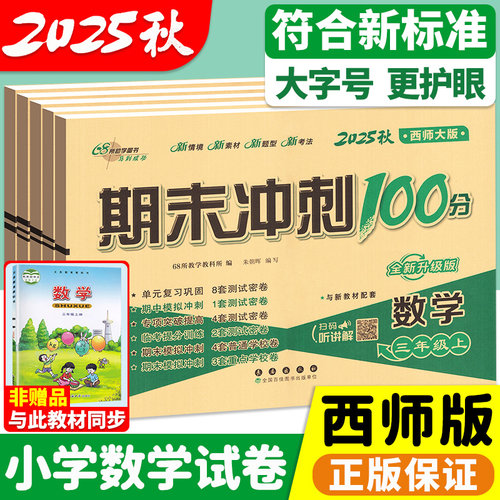 西师版！小学数学期末冲刺100分