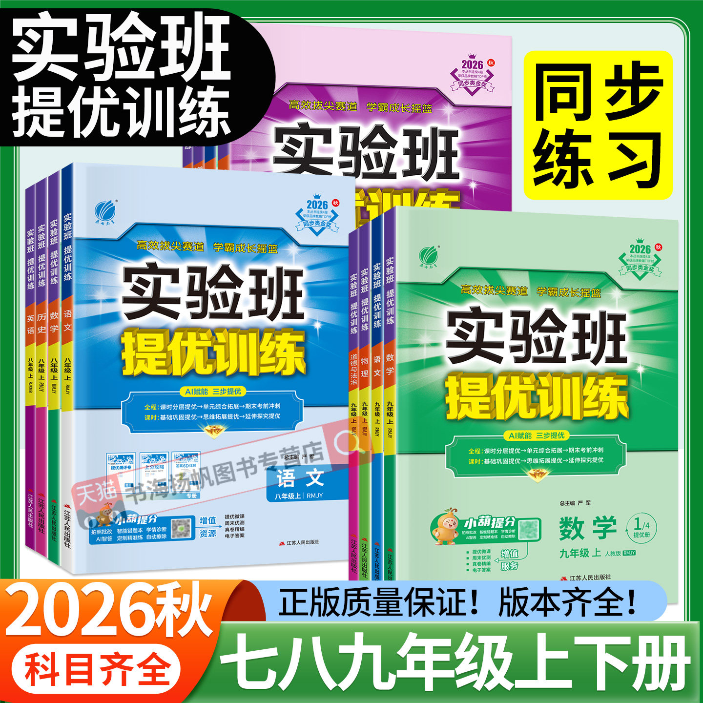 实验班提优训练七上八九年级下册图片