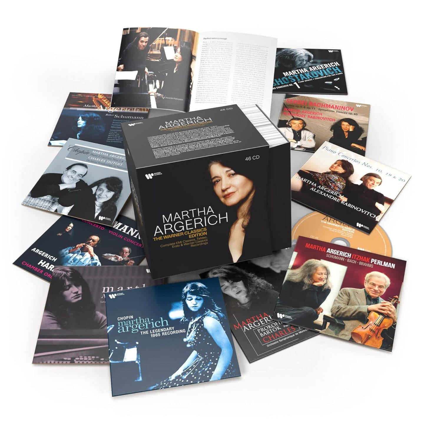 正版进口 Martha Argerich 阿格里奇 华纳古典录音全集 46CD