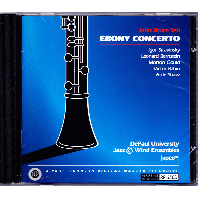 正版 Ebony Concerto 乌木协奏曲 单簧管发烧CD 德保罗大学乐团