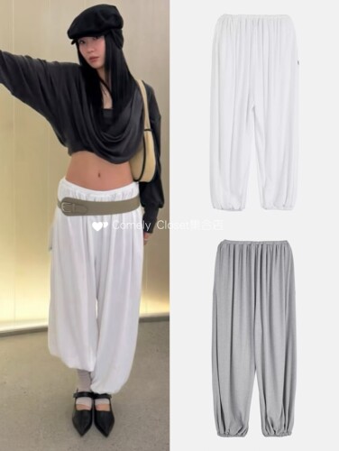 韩国直邮 CERRIC 26春夏新品 宽松束脚气球裤简约百搭灯笼裤女