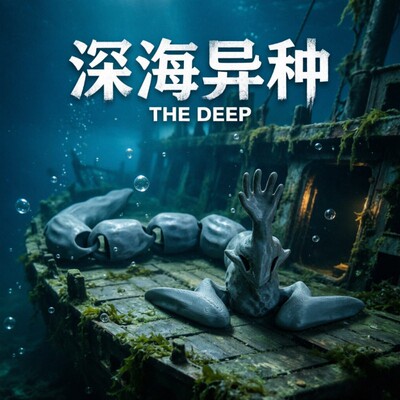 深海异种湖中恶魔伸手怪全身可动深海迷航3d模型玩具海洋巨兽摆件