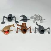 爆款 深海迷航食海者家族模型大嘴吞海木棍人vs死神利维坦3d摆件