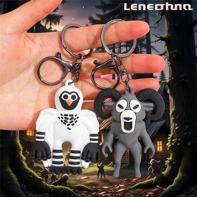 99Nights恐怖游戏周边钥匙扣99夜麋鹿猫头鹰萌趣立体挂件儿童礼物