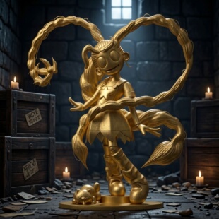 波比 游戏时间5长辫莉莉原型1006黄金模型手办poppy儿童摆件玩具