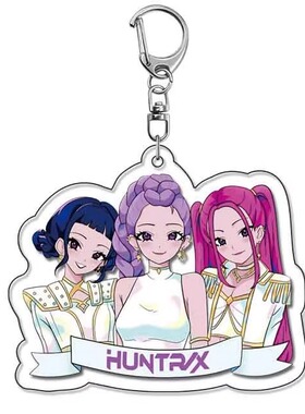 Kpop猎魔女团huntrx白衣三人组亚克力钥匙扣佐伊鲁米艾比书包挂件