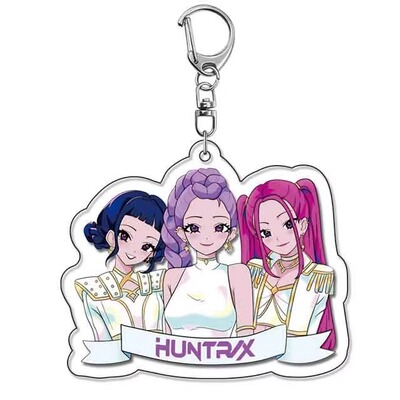 Kpop猎魔女团huntrx白衣三人组亚克力钥匙扣佐伊鲁米艾比书包挂件