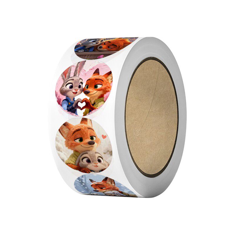 大卷500贴疯狂动物城贴纸朱迪尼克Zootopia2电影贴纸儿童diy装饰