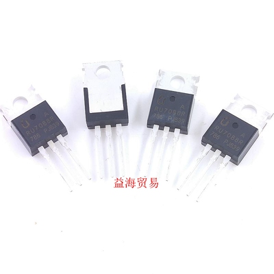 RU7088R 大功率场效应管 70V80A 控制器MOS管 全新原装 直插TO220