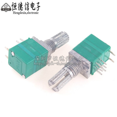 8脚 RV097GS 双联 电位器 B10K 带开关 音响/功放电位器 RV097NS
