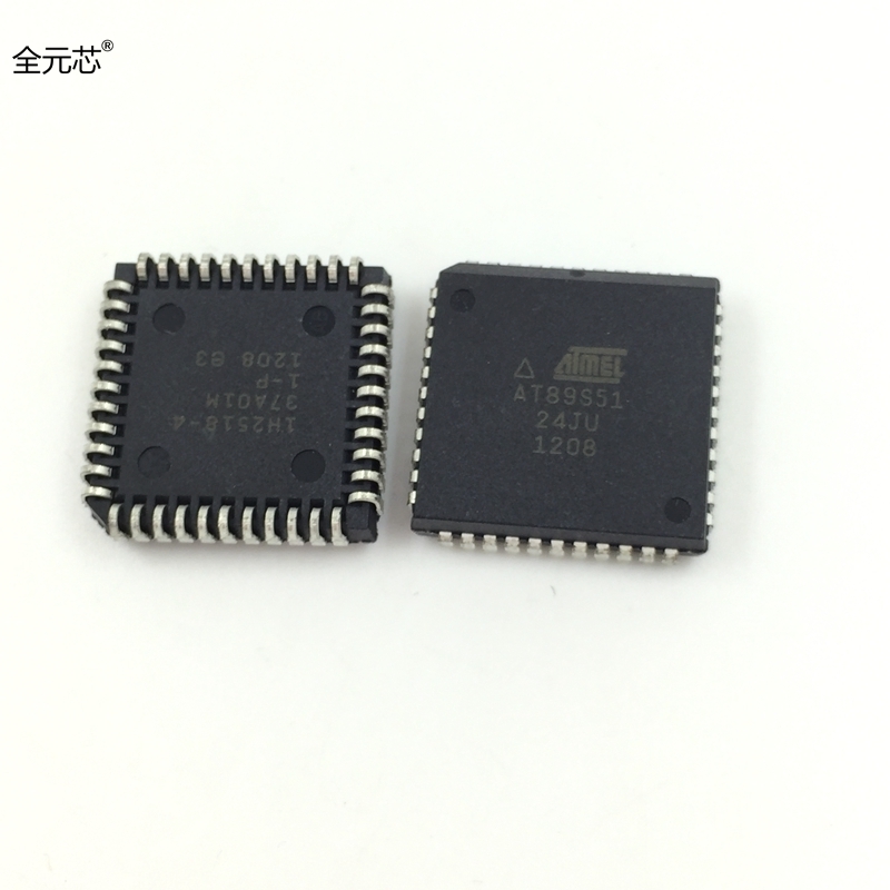 AT89S51-24JU 贴片 PLCC44 单片机 8位微控制器 芯片AT89S51