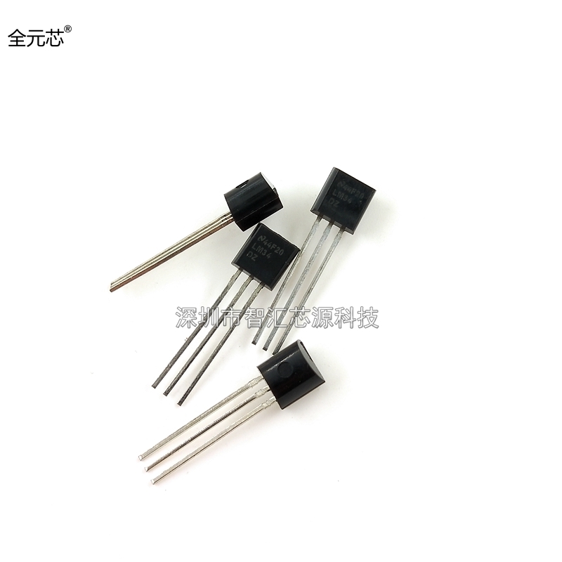 LM34 温度传感器 三极管 LM34DZ 直插TO92封装
