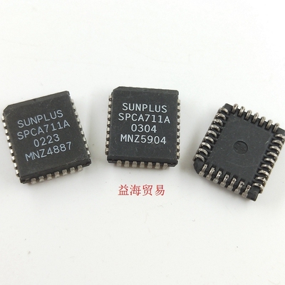 SPCA711A 芯片 PLCC32封装  IC集成电路 原装进口拆机测好 库存货