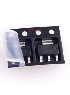 FZT458TA 全新原装 FZT458  NPN 400V0.3A 高压双极晶体管SOT-223