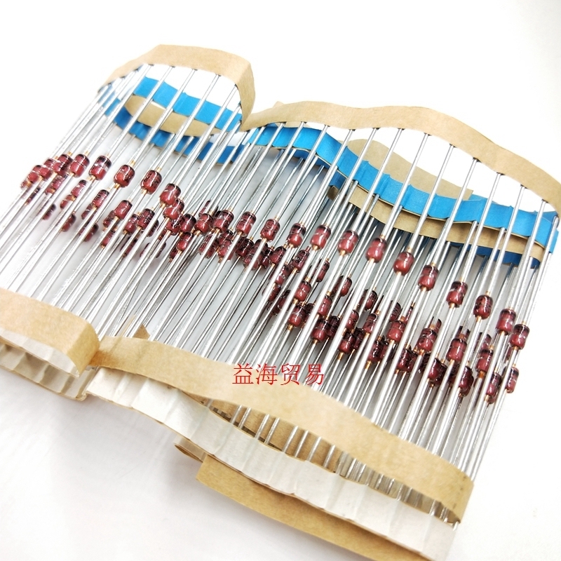 1N4728二极管 1N4728A  3.3V稳压管1W1瓦 DO41玻璃封装 IN4728A