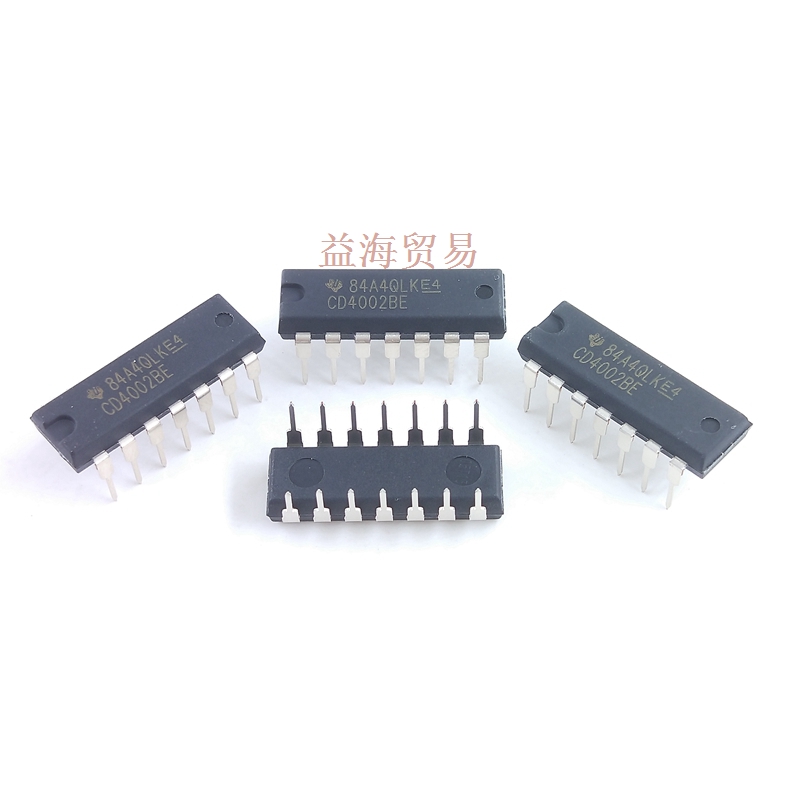 CD4002 直插 CD4002BE DIP-14 双4输入或非门 全新原装进口IC芯片