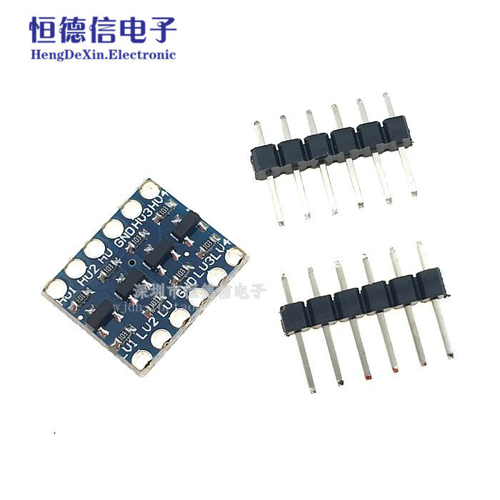 4路电平转换模块 5V转3.3V 3.3V转5V IIC UART SPI