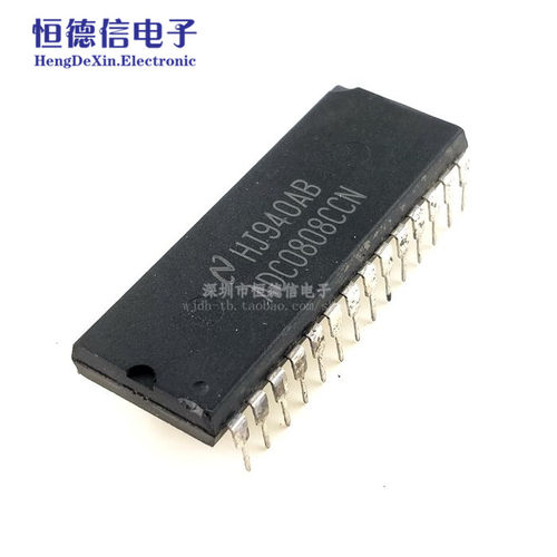 直插 质量保证 ADC0808CCN 8位模数转换器 DIP-28