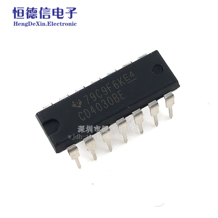 原装正品 直插 CD4030BE 芯片 四异或门 2输入 DIP-14 4030BE