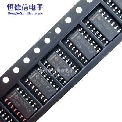 原装正品 贴片 SN74HC08DR SOIC-14 逻辑芯片 四路与非门8输入