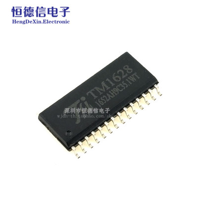 贴片 TM1628 LED数码管显示驱动IC 原装天微 SOP-28