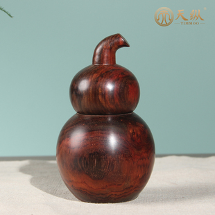 大红酸枝葫芦牙签罐红木牙签筒原木实木牙签盒便携葫芦牙签罐带盖