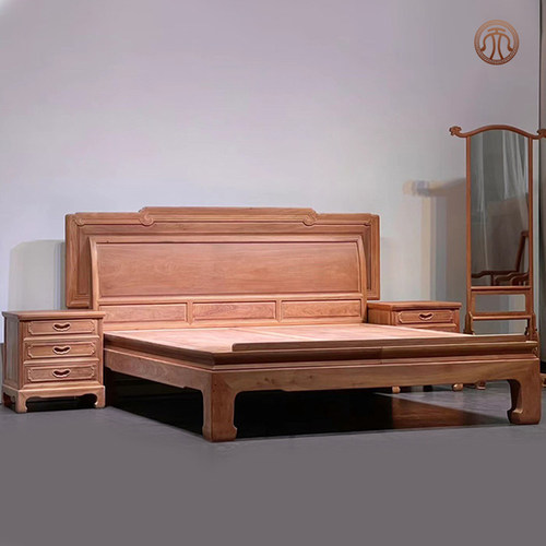 红木家具双人床头柜三件套
