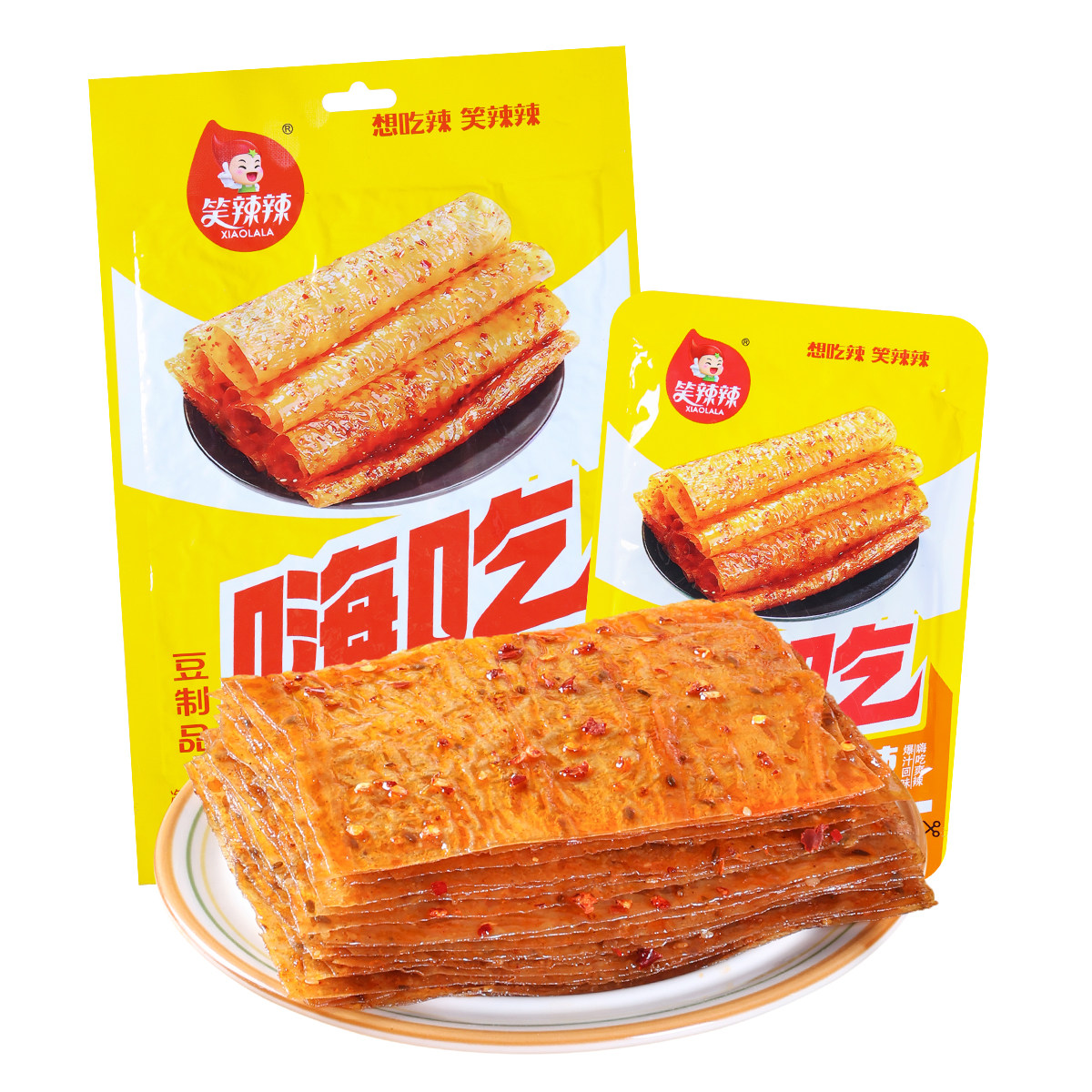 笑辣辣老式大辣片甜辣豆制品辣条8090童年怀旧美味追剧零食