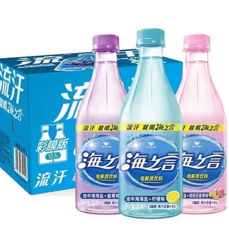 统一海之言柠檬味饮料补充电解质330ml常温包装小瓶正品运动型 咖啡/麦片/冲饮 果味/风味/果汁饮料 原图主图