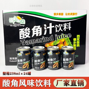 云南傣乡果园特产酸角汁风味饮料整箱过春节年酒席外卖餐饮小饮品