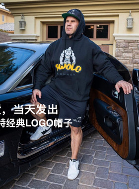 杰卡特黑色训练帽子经典白色LOGO四次奥林匹亚先生JAY CUTLER
