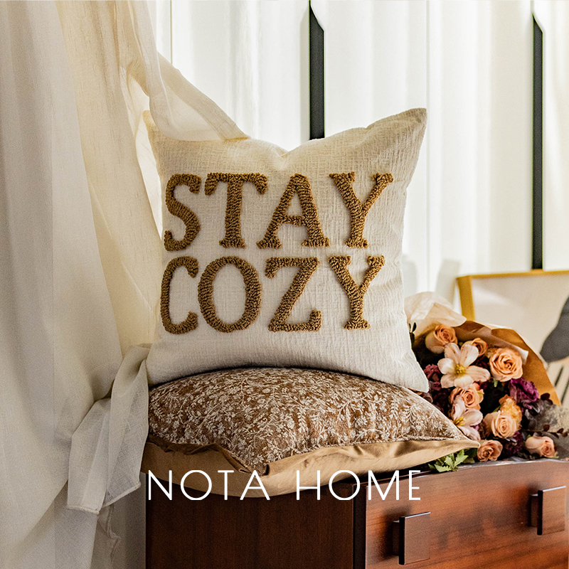 中古风抱枕套轻奢高级感抱枕法式奶油风靠枕新家软装客厅沙发靠垫