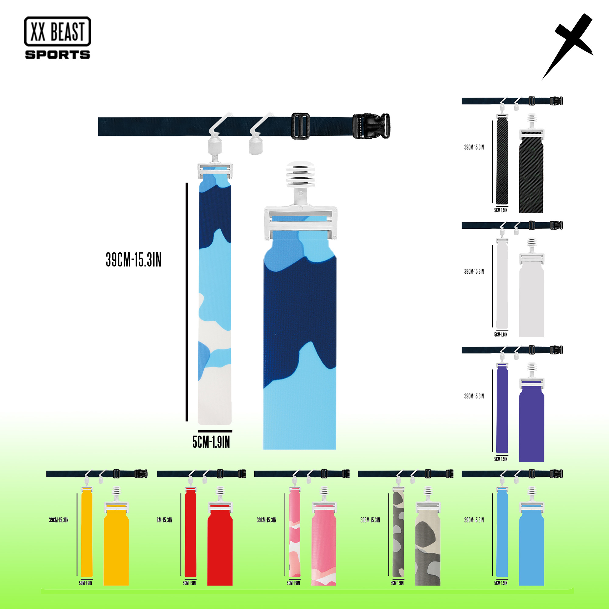 腰旗培训腰旗橄榄球空气扣FLAG