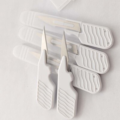 短塑柄刻纸修边11号拇指特尖切割