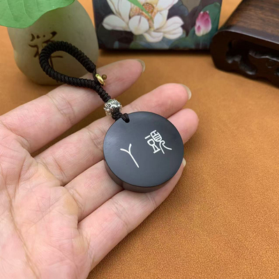 创意手作 手工嵌银 丫头 檀木钥匙扣情侣礼物挂件