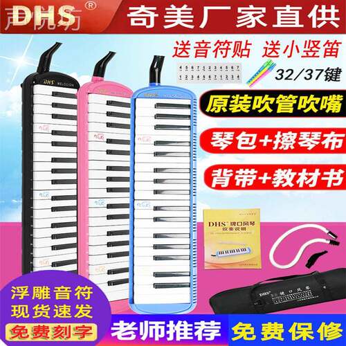 口风琴37键32键DHS小学生儿童初学者学校教学老师推荐送吹管琴包