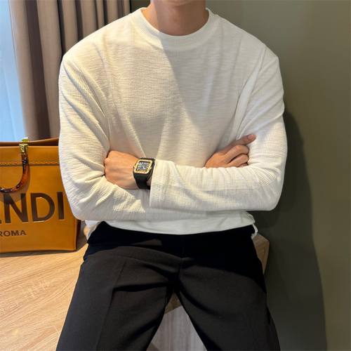 白色休闲慵懒宽松男体恤