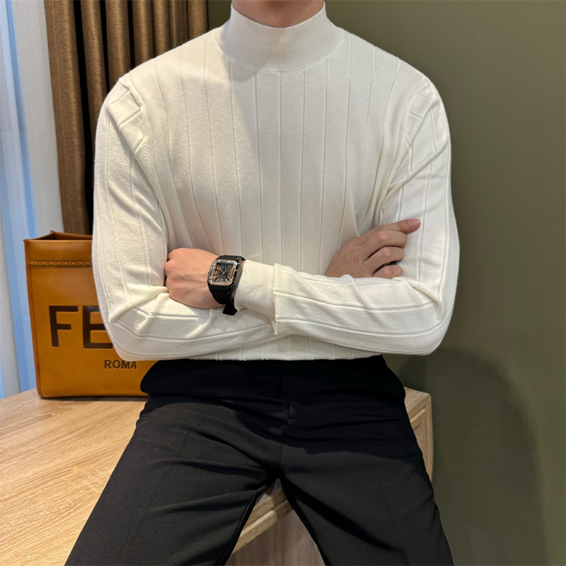 NR先生【羊毛】半高领毛衣男休闲修身免烫打底衫套头保暖针织衫潮,男装,针织衫/毛衣,淘宝优惠券,粉丝福利购,淘宝优惠卷