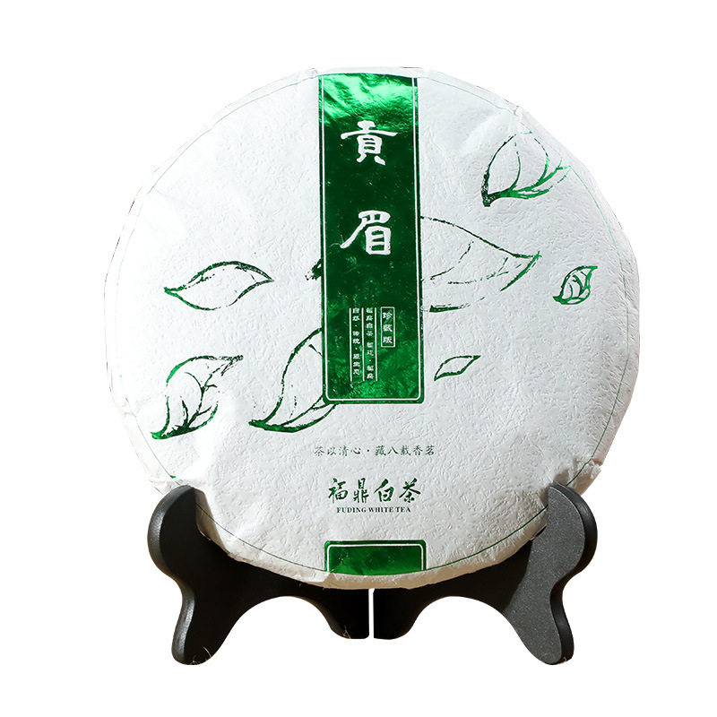 2012福鼎白茶磻溪贡眉寿眉高山日晒老白茶350g白茶饼礼盒茶叶1647