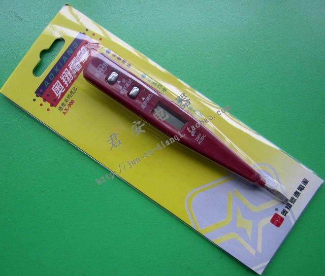 正品奥翔 ax-900多功能带灯数显测电笔/感应,断点,电压测检电笔