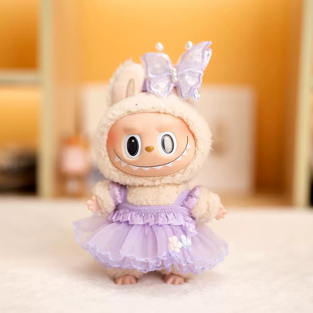 拉布布紫色花仙子裙娃衣